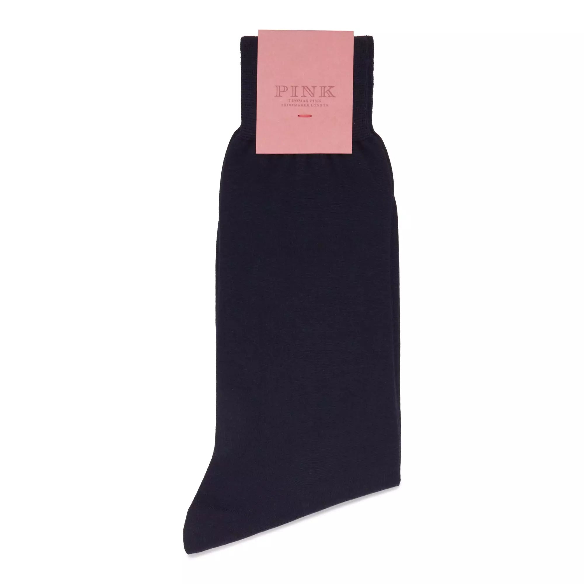 Navy Blue Mid Length Fine Merino Wool Socks