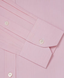 Pink Tailored Fit End on End Formal Shirt