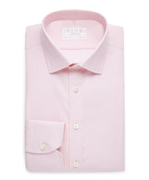 Pink Tailored Fit End on End Formal Shirt