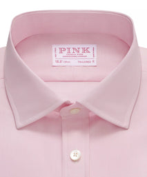 Pink Tailored Fit End on End Formal Shirt
