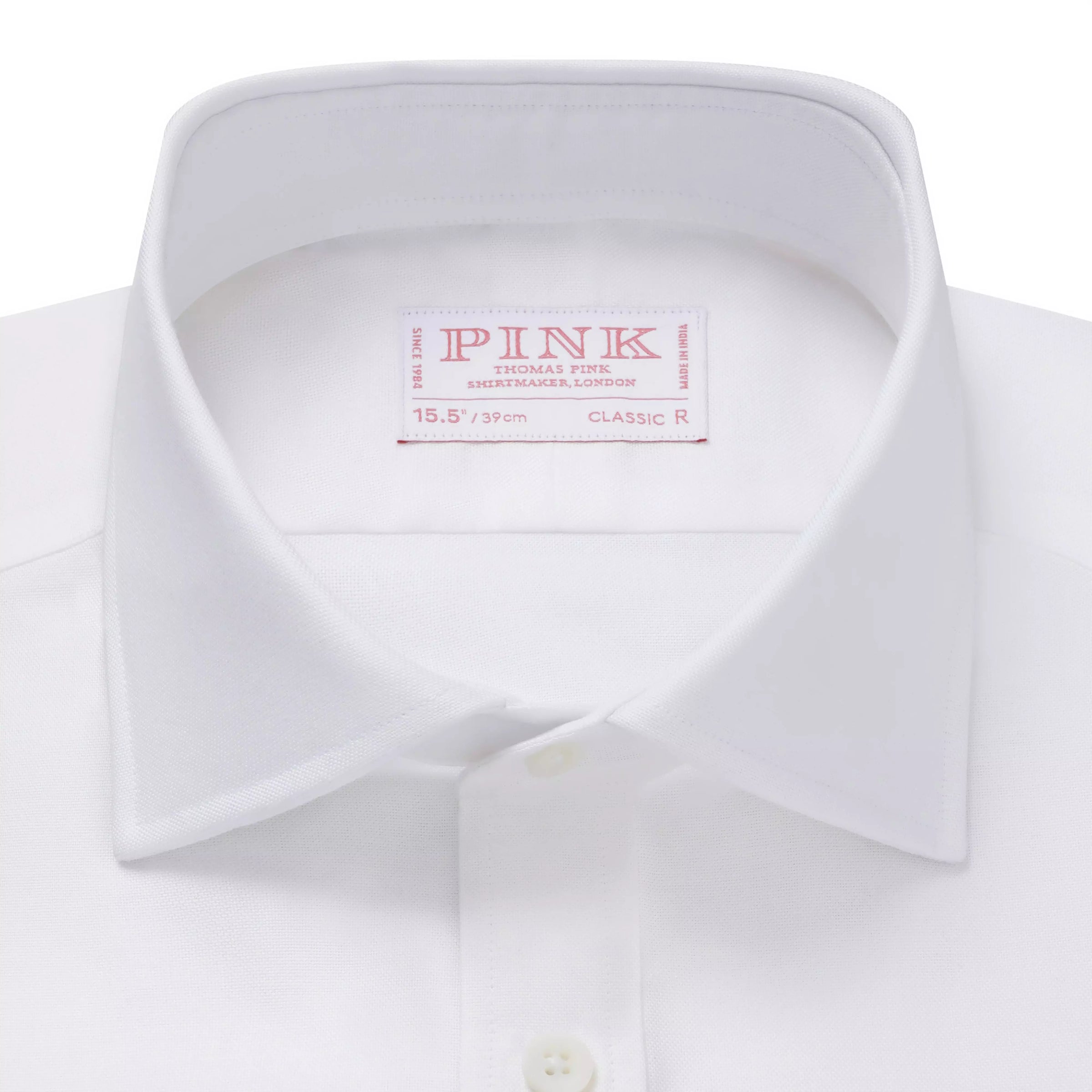 White Slim Fit Cotton Oxford Formal Shirt